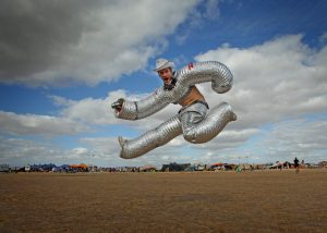 jumping man at arty festival